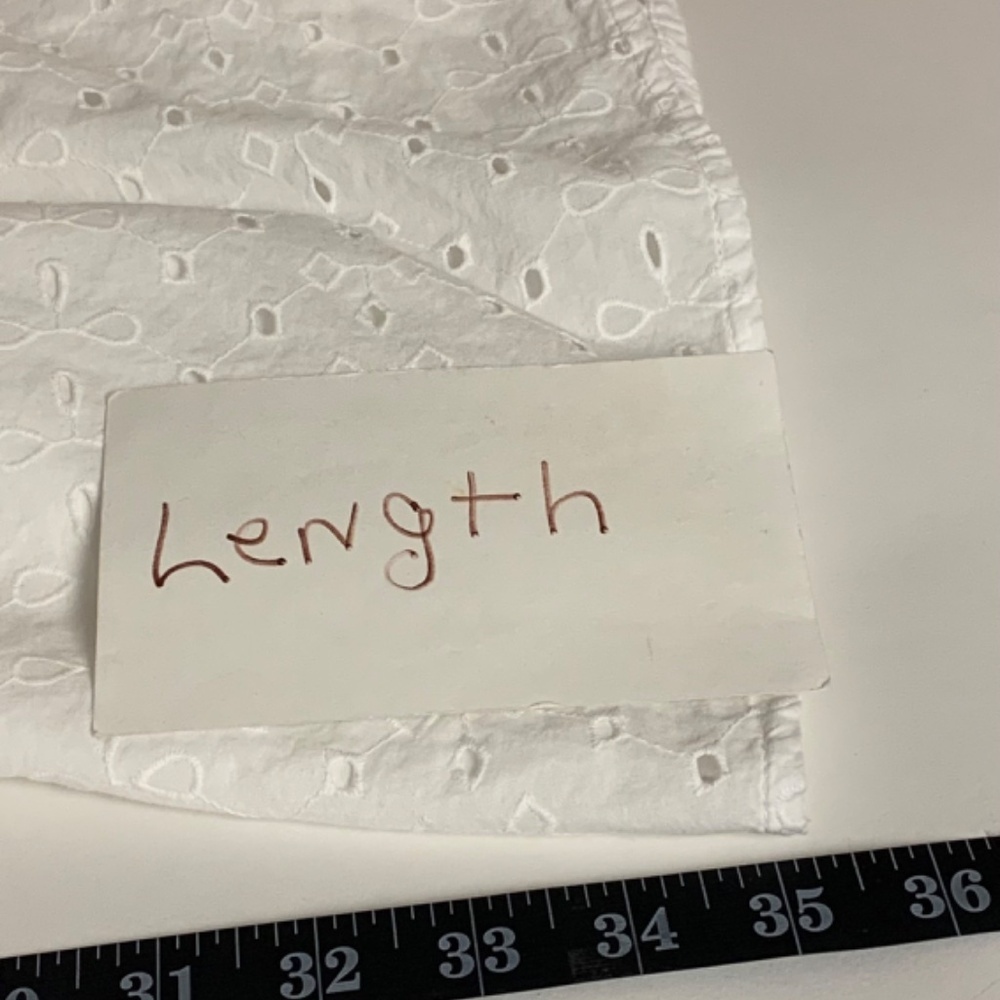 A.New Day dress SZ L eyelet girlhood core feminine cottagecore puff sleeves - Picture 9 of 9